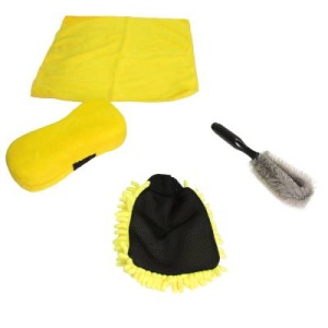 Set burete cu microfibre și perie - Carguard
