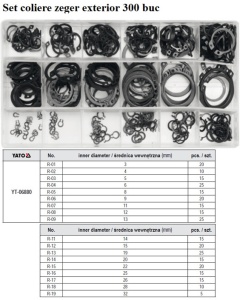 Set coliere zeger exterior 300 buc