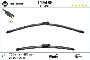 Set lamela stergator SWF Wiper FB OE LHD 700/650 mm