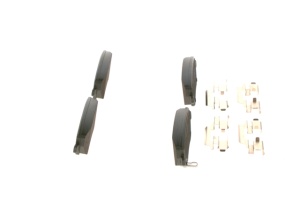 Set Plăcuțe Frână Față Bosch 0 986 494 160 pentru Opel Agila B (2008-2014) și Suzuki Swift 3 (2005→) – Senzor Uzură - Img 3