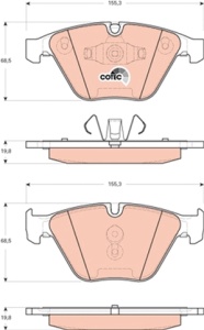 Set Placute Frana Fata Trw Bmw Seria 5 F10 2009-2016 GDB1729 - Img 5