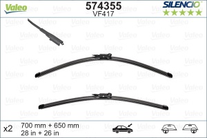Set stergator Valeo Silencio Flat