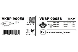 SKF VKBP 90058 Placute de frana - Img 3