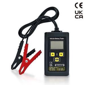 Tester baterii auto 12V cu display digital TOPTUL EAAD0112, cabluri 0.85 m, masurare voltaj, voltaj pornire motor, voltaj incarcare - Img 2