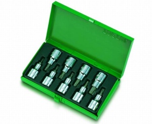 Trusa capete chei tubulare cu biti torx 1/2