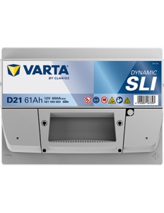 VARTA DYNAMIC SLI D21 12V 61Ah 600A - Img 2