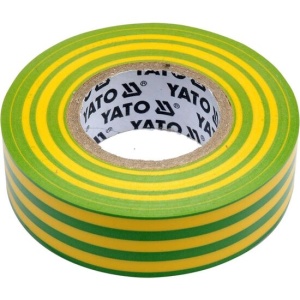 Banda izolatoare19 m x 20 m galben - verde Yato YT-81655 - Img 1