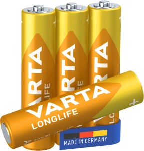 Baterie Varta Longlife AAA LR03 1.5V • Set 4 buc