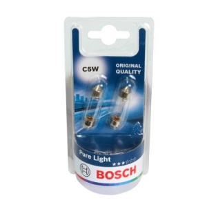 Bec Bosch Pure Light C5W 12V 5W SV8,5-8 Set 2 buc