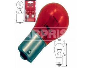 Bec Carpriss PY21W 24V 21W BAU15s Portocaliu Set 2 buc