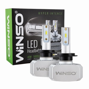 Bec LED Winso H7 12/24V, 40W, 5000 Lm 6000K, CSP Chip
