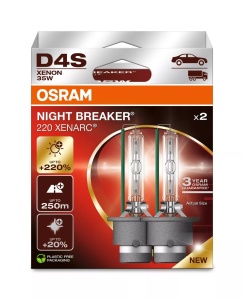Bec Xenarc Osram D4S Night Breaker 220 42V 35W Duo Box