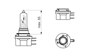 BOSCH 1 987 302 088 Bec, far faza lunga - Img 2