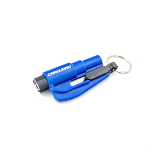 Breloc auto cu ciocan pt spart geamul si cutit pt taiat centura Carguard