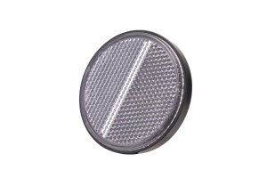 Catadioptru rotund cu suruburi 60 mm Alb