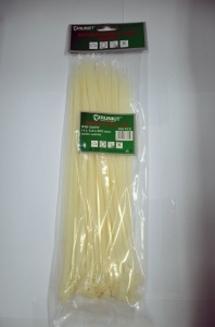 Colier plastic 3.6x300 Alb 100 buc