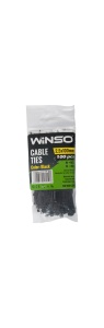 Coliere plastic 2,5x100 Negru - Set 100 buc