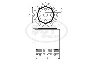 Filtru ulei SCT - MANNOL SM 103 - Img 3