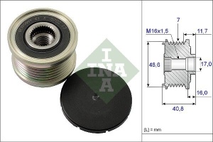 INA 535 0080 10 Sistem roata libera, generator - Img 1