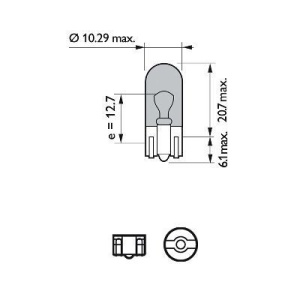 PHILIPS 12961WVUB2 Bec, semnalizator - Img 2