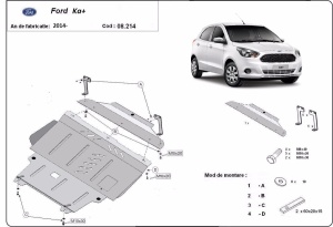 Scut metalic motor, cutie de viteză