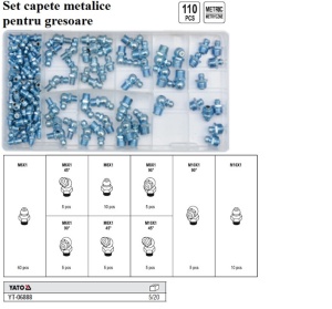 Set capete metalice pentru gresoare