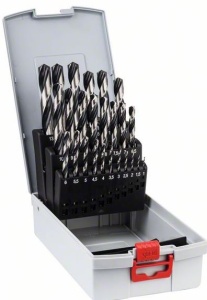 Set de 25 de burghie spirale HSS PointTeQ ProBox