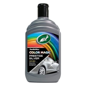 Solutie polish+ceara culoare argintie 3 in 1 Color Magic Prestige Silver TURTLE WAX 500 ml