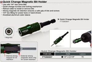 Suport magnetic schimb bit 1/4
