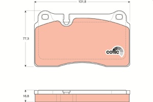 TRW COTEC GDB1670 Plăcuțe de frână - Img 4