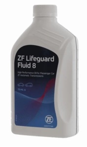 Ulei pentru transmisie automata ZF 8HP cu 8 trepte ZF LifeGuard Fluid 8 5961.308.143, volum 1 litru, verde