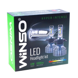 Bec LED Winso H7 12/24V 60W, luminous flux 8000Lm. 6500K - Set 2 buc
