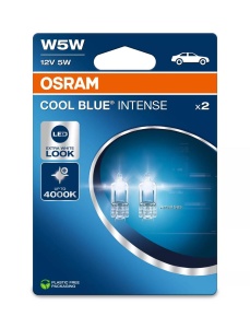 Bec Osram Cool Blue Intense W5W 5W1 2V W2.1x9.5d Set 2 buc