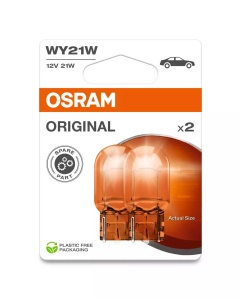 Bec Osram Original WY21W | 12V - 25W - LX3x16d - Set 2 buc