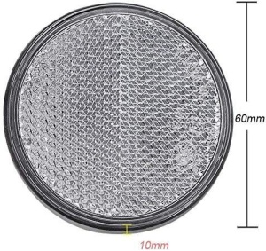 Catadioptru rotund autoadeziv 60mm Alb