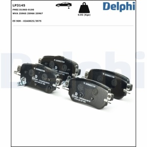DELPHI LP3145 Plăcuțe de frână echivalenta GDB3617 - Img 3