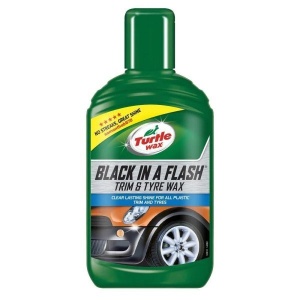 Dressing lucios pentru chedere si anvelope TURTLE WAX Black in a Flash 300 ml