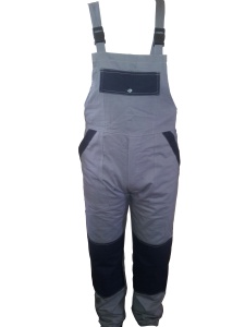 Pantalon cu pieptar gri / bleu M46 / M