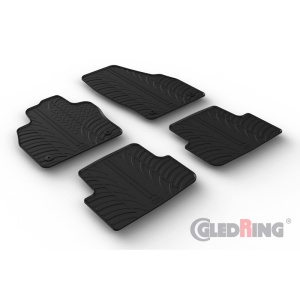 Set 4 covorase cauciuc dedicate VW Taigo SUV 07.2021->/rubber mats