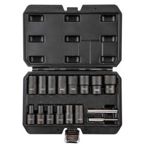 Set extractoare suruburi, 1/2 ", set de 16 bucati
