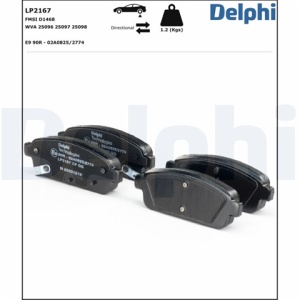 Set Placute Frana Spate Delphi LP1701 pentru Ford Focus 4, Kuga 3, Renault, Mazda, Nissan - Img 3