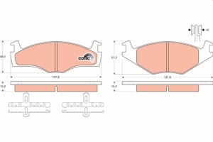 TRW COTEC GDB459 Plăcuțe de frână - Img 5