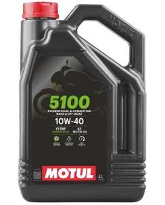 Ulei motor 4T MOTUL 5100 10W40 MA2 104068, volum 4 litri, semi sintetic - Img 1