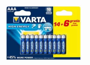 Baterie Varta LongLife Power AAA Blister 20 (14+6)