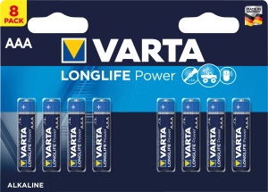 Baterie Varta LongLife Power AAA - LR03 1.5V (Alcalina) 8 buc