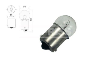 Bec Carpriss R5W 24V 5W BA15s