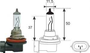Bec Magneti Marelli H11 12V 55W PGJ-19-2