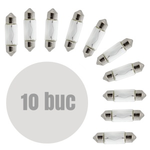 Bec MTR C5W 12V 10W SV8.5 Set 10 buc