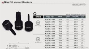 Bit impact 1/2 T50