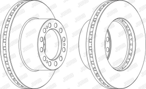 Disc frana spate stg/dr Jurid